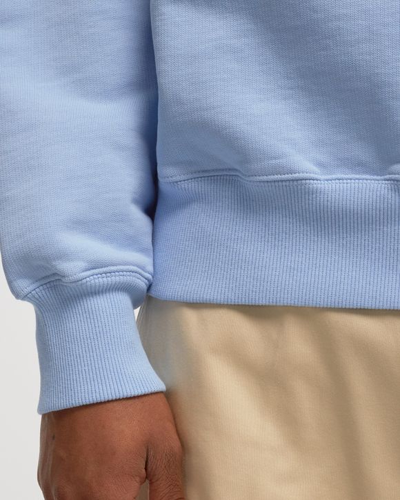 【AMI PARIS】★de Coeur Tone-On-Tone Sweatshir.t Sky Blue 4506-SKY Blue Cotton Contrasted Ami De Coeur Hoodie | AMI PARIS