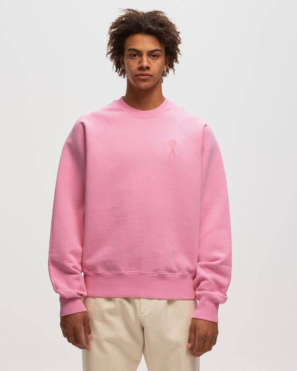 Ami de Cœur cotton hoodie in pink - Ami Paris