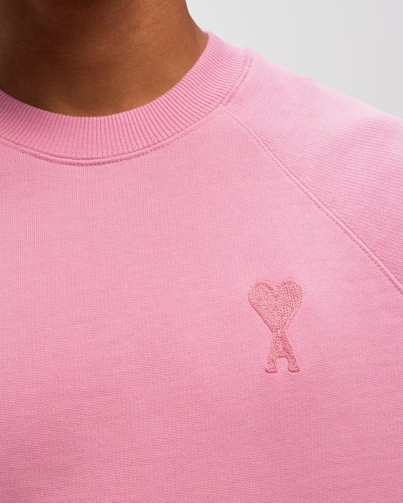 AMI Paris TONAL AMI DE COEUR SWEATSHIRT Pink