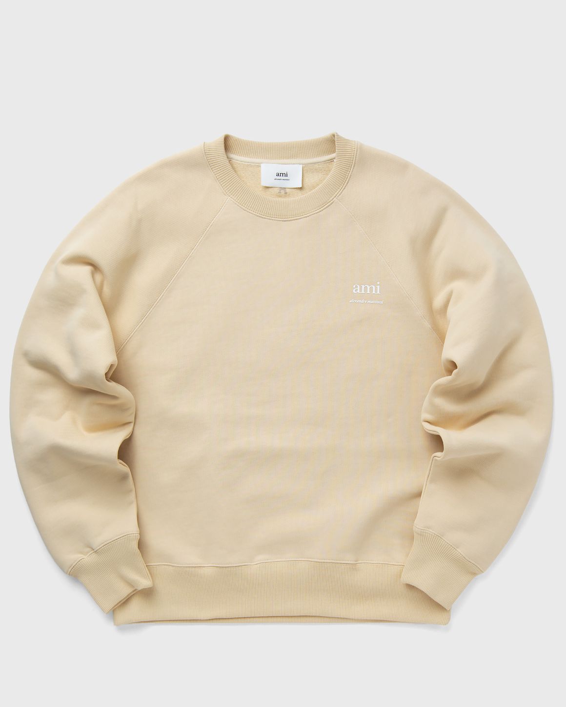 AMI｜CREWNECKS (USW024 747 721) AMI Paris SWEATSHIRT AMI AM Beige | BSTN Store