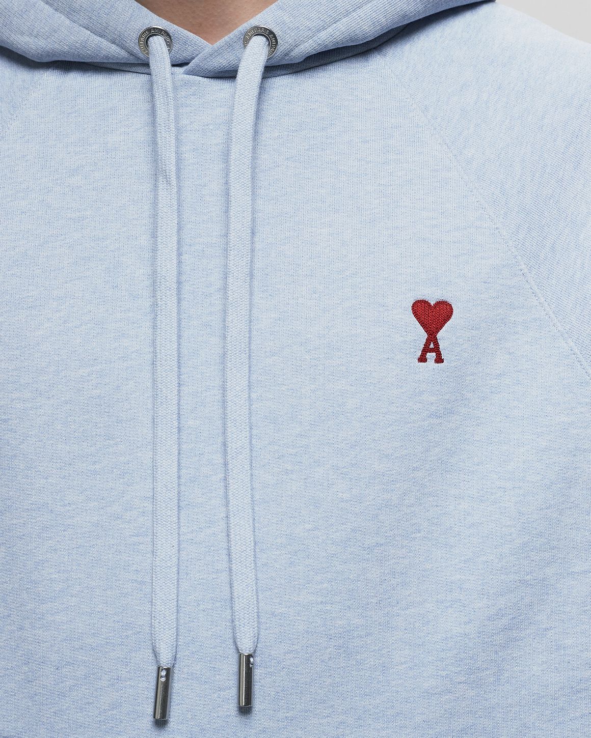 AMI Paris HOODIE AMI DE COEUR Blue | BSTN Store
