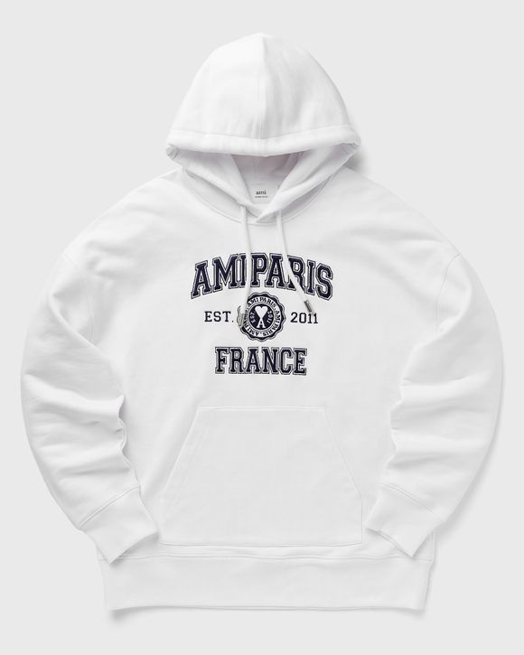 パーカー・フーディ AMI PARIS Logo embroidery hood white USW203731100 USW2037311 AMI PARIS Ami de Coeur Logo Embroidered Hoodie | Nordstrom