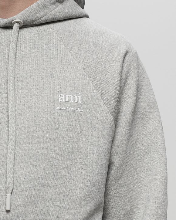 AMI Paris HOODIE AMI AM Grey - GRIS CENDRE CHINE