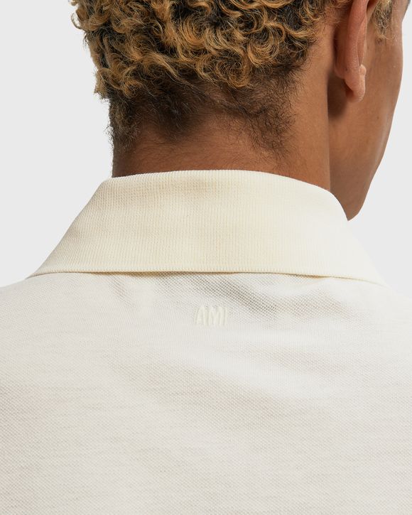 BOXY FIT POLO WITH AMI DE COEUR KNITTED PATCH