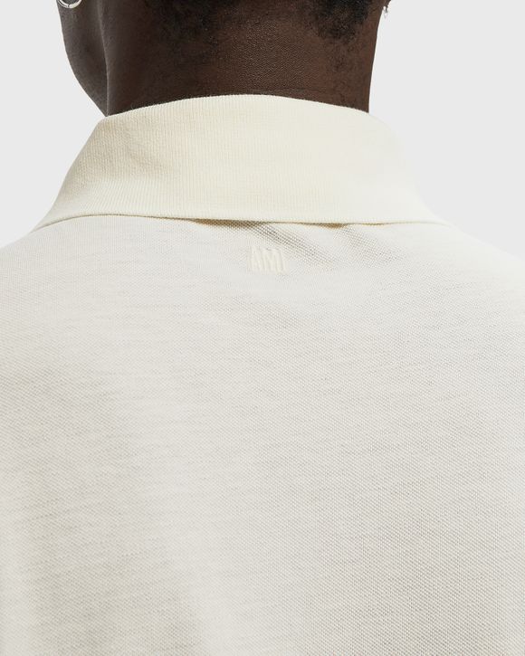 BOXY FIT POLO WITH AMI DE COEUR KNITTED PATCH