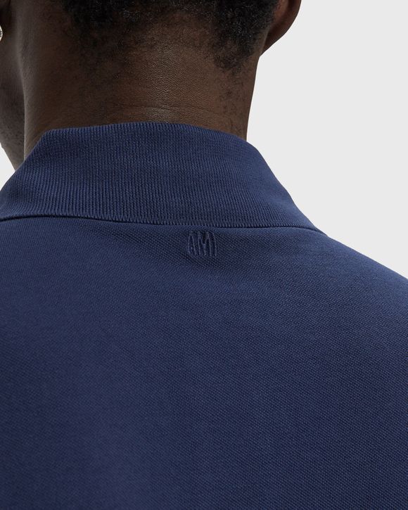 BOXY FIT POLO WITH AMI DE COEUR KNITTED PATCH