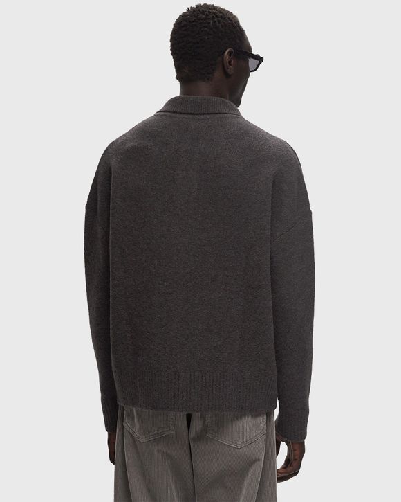 AMI Paris OFF-WHITE AMI DE COEUR POLO Grey | BSTN Store