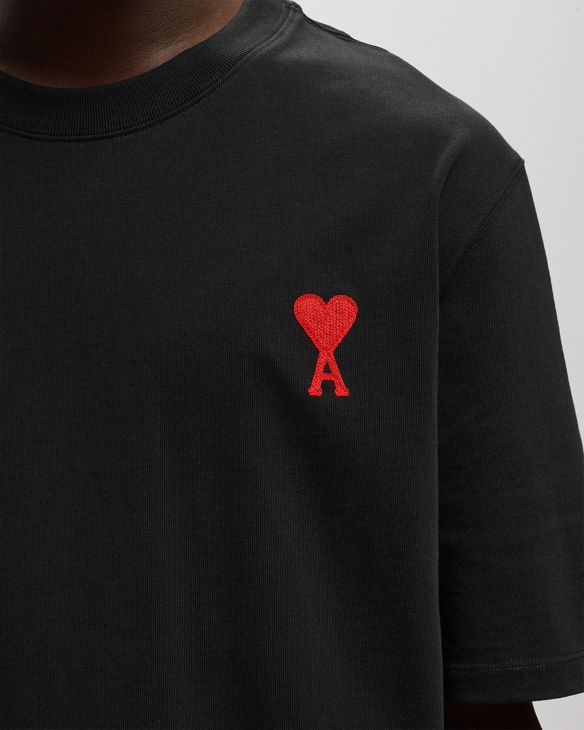 ★AMI PARIS★ AMI UCP009 CO0009 317 Ami de Coeur tone-on-ton Ami Paris Ami De Coeur Tonal Sweatshirt Pale Pink Men's