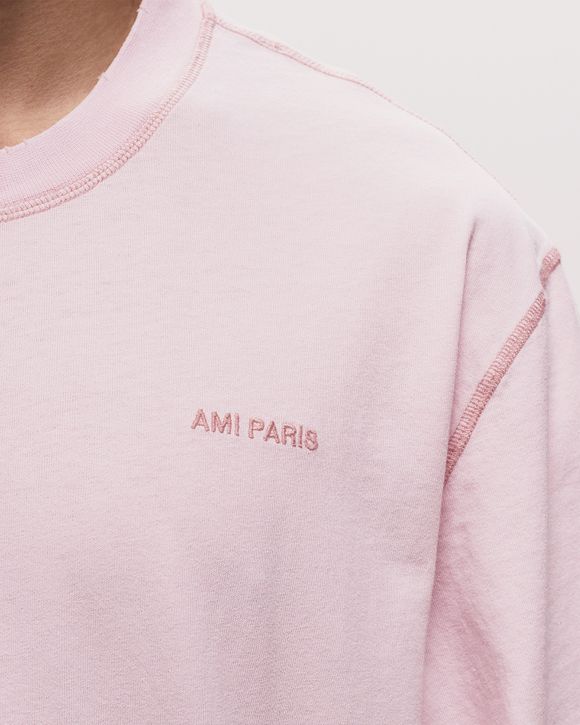 AMI Paris FADE OUT TEE Pink | BSTN Store