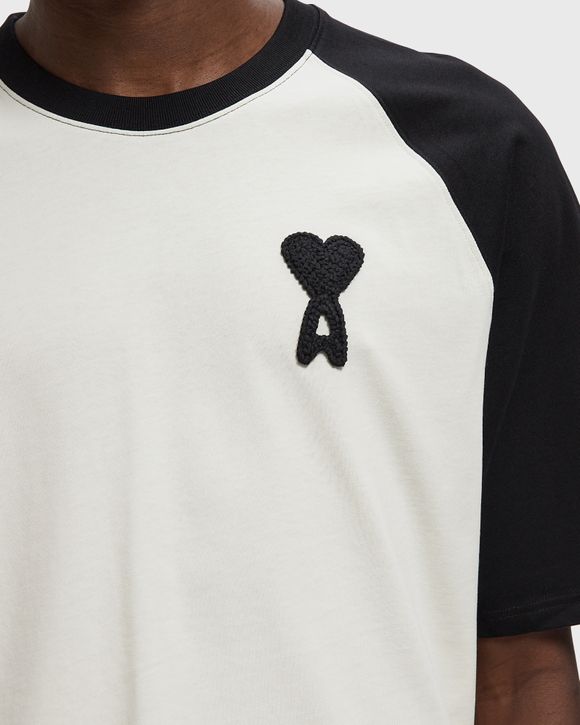 SHORT SLEEVES BOXY FIT TEESHIRT WITH AMI DE COEUR KNITTED PATCH