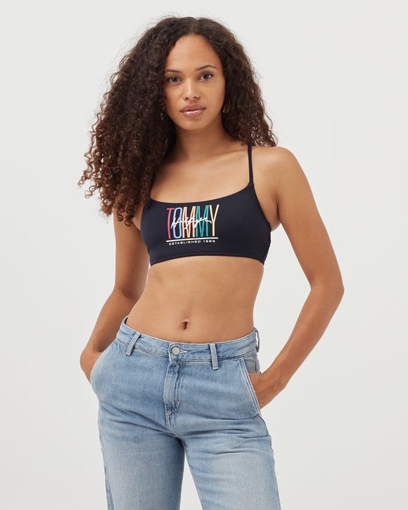 Tommy Hilfiger WMNS LOGO BRALETTE BIKINI TOP Blue - Desert Sky