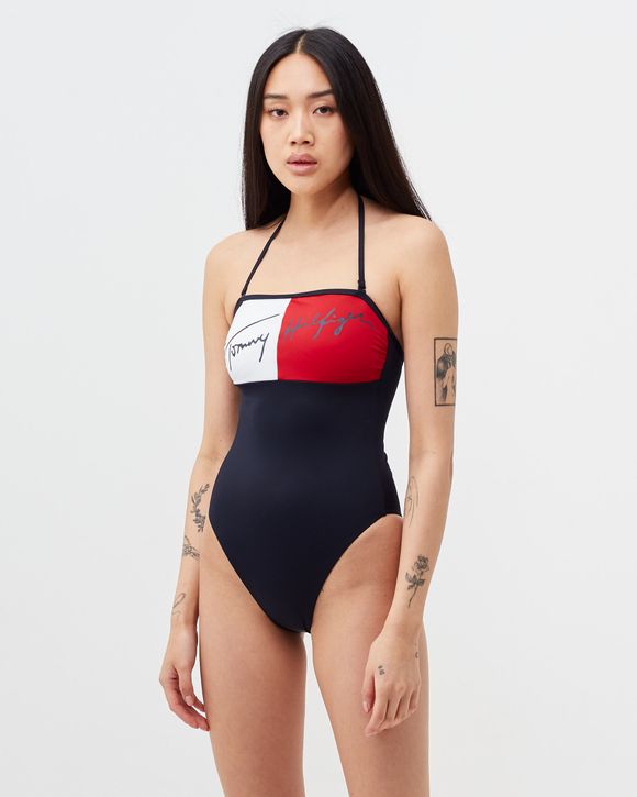 Tommy Hilfiger Bandeau One Piece Swimsuit