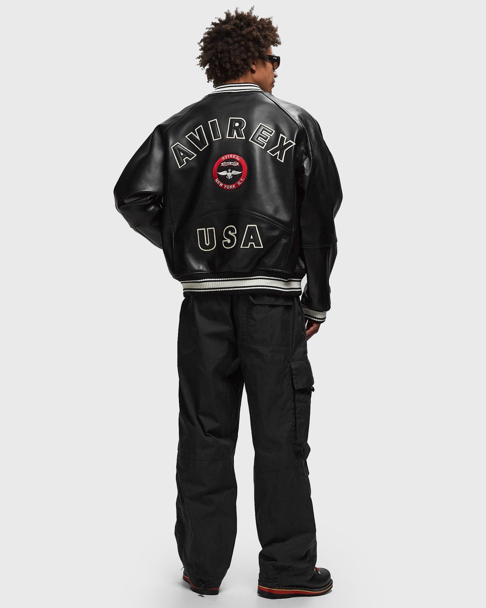 【限定値下げ】AVENCHUMU stadium jacket ブラック Avirex Stadium Jacket Black | BSTN Store