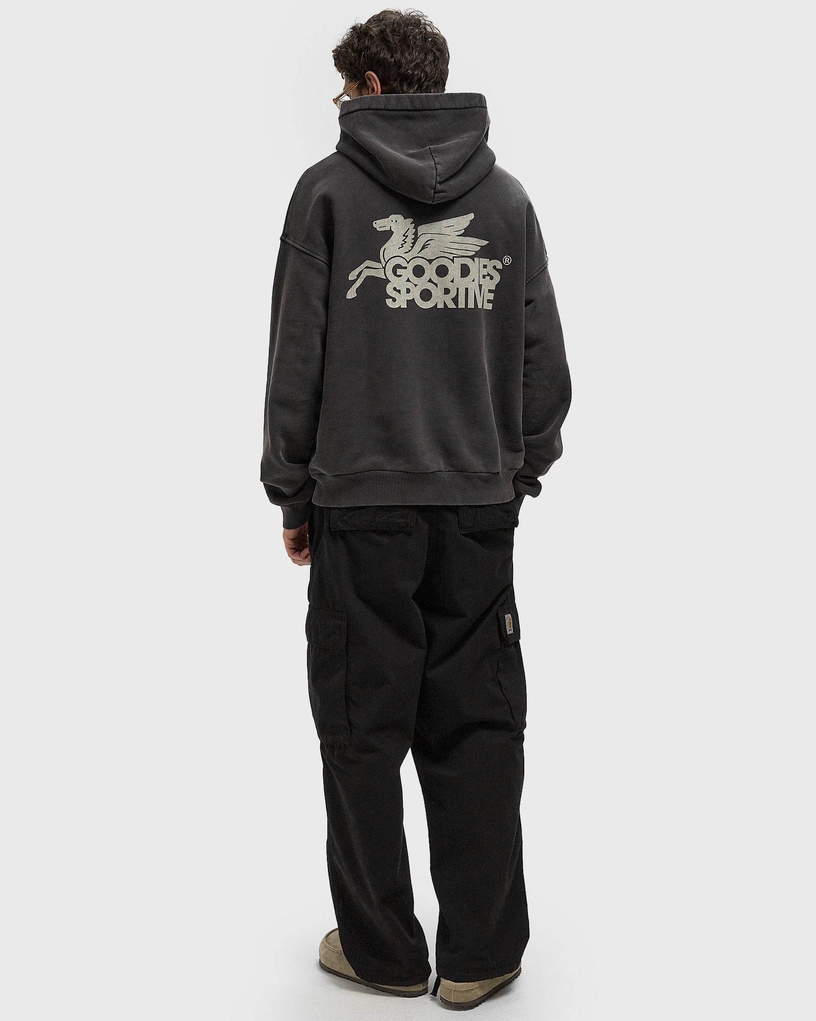 VINTAGE BLACK PEGASUS HOODIE