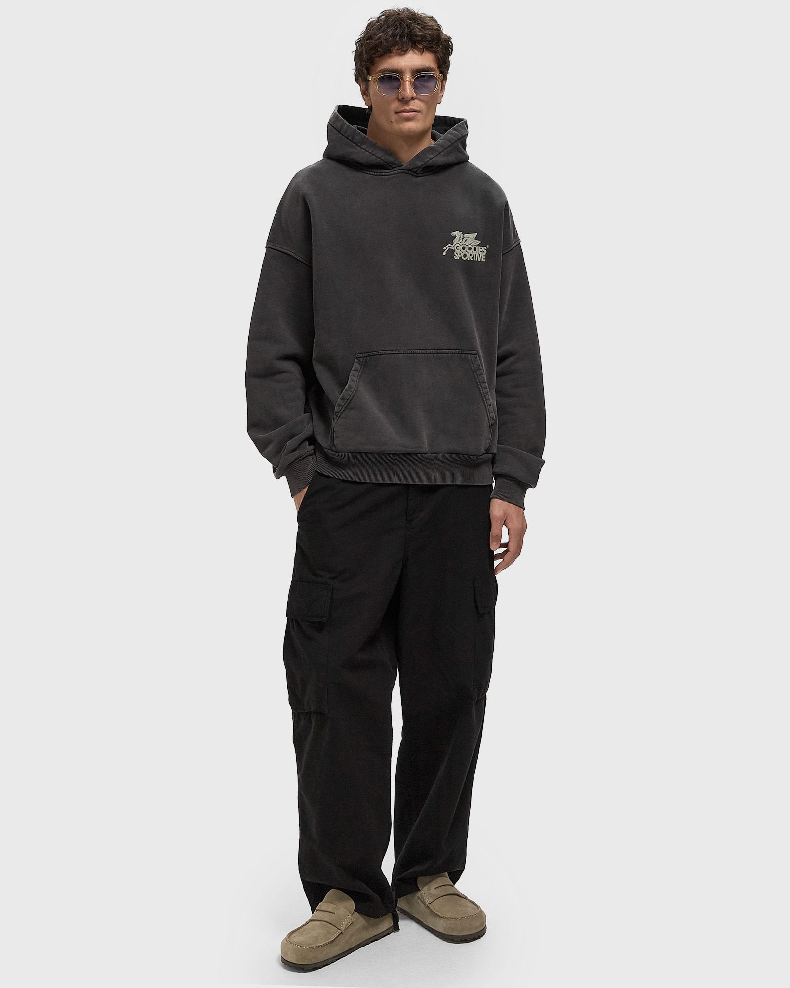 VINTAGE BLACK PEGASUS HOODIE