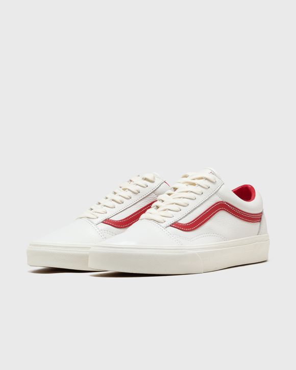 Vans old hot sale skool red stripe