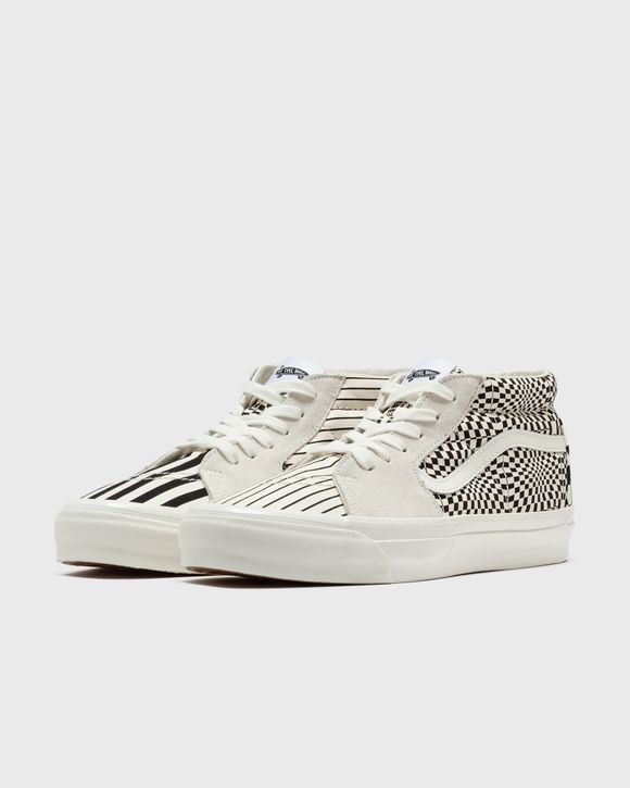 Vans Sk8-Mid Reissue 83 Black/White - LX PATTERN CLASH MARSHMALLOW