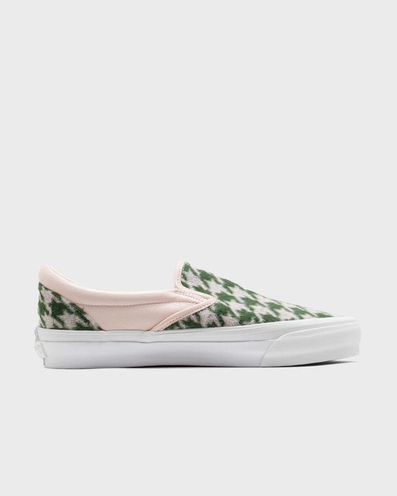 Vans Slip On Reissue 98 Green Pink LX HOUNDSTOOTH BLUSH