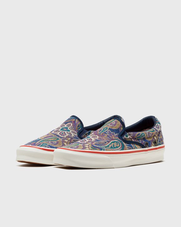 Vans vintage hotsell blue slip on