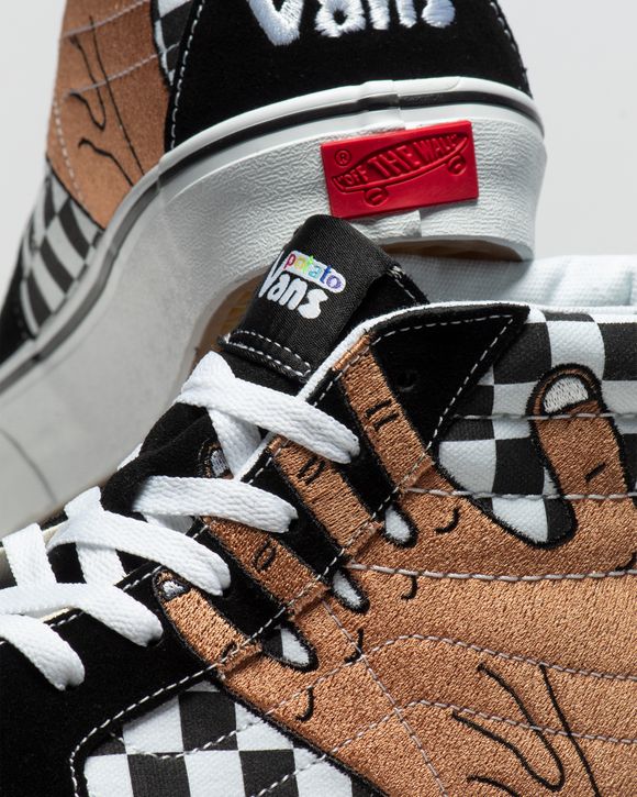 Vans sk8 hi hot sale satin patchwork