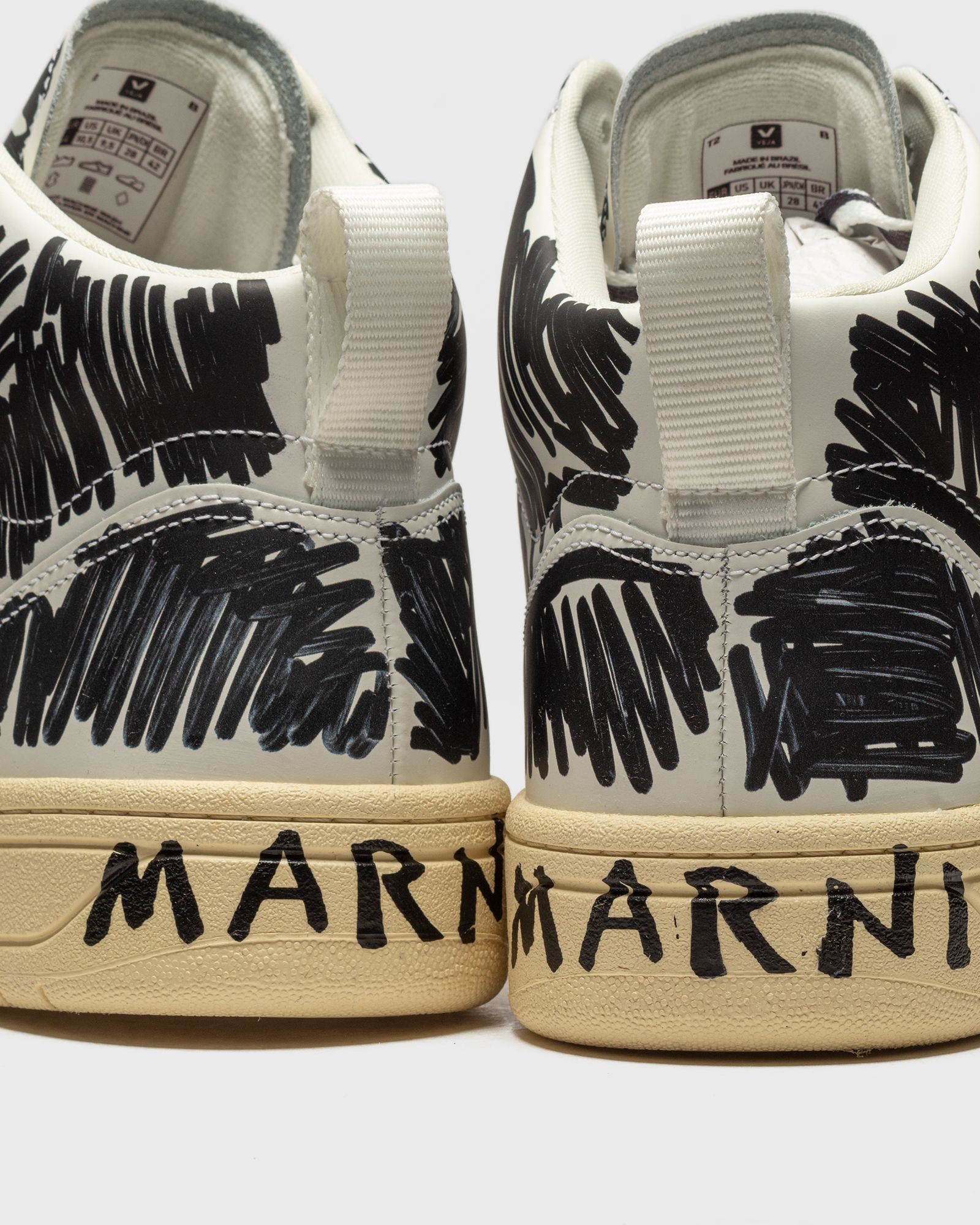 V-15 LEATHER VEJA x MARNI FULL BLACK