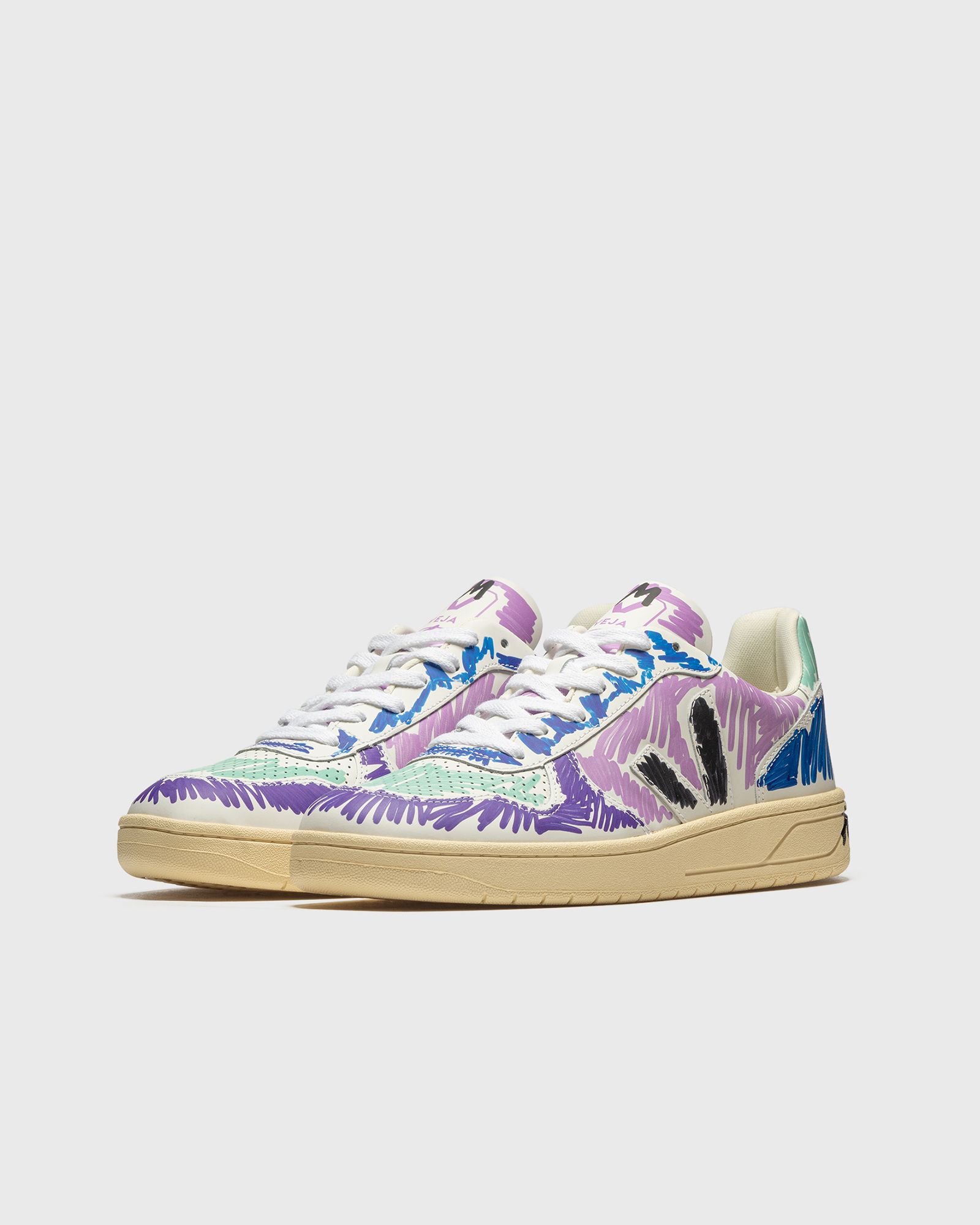V-10 LEATHER VEJA x MARNI ORCHID BLACK