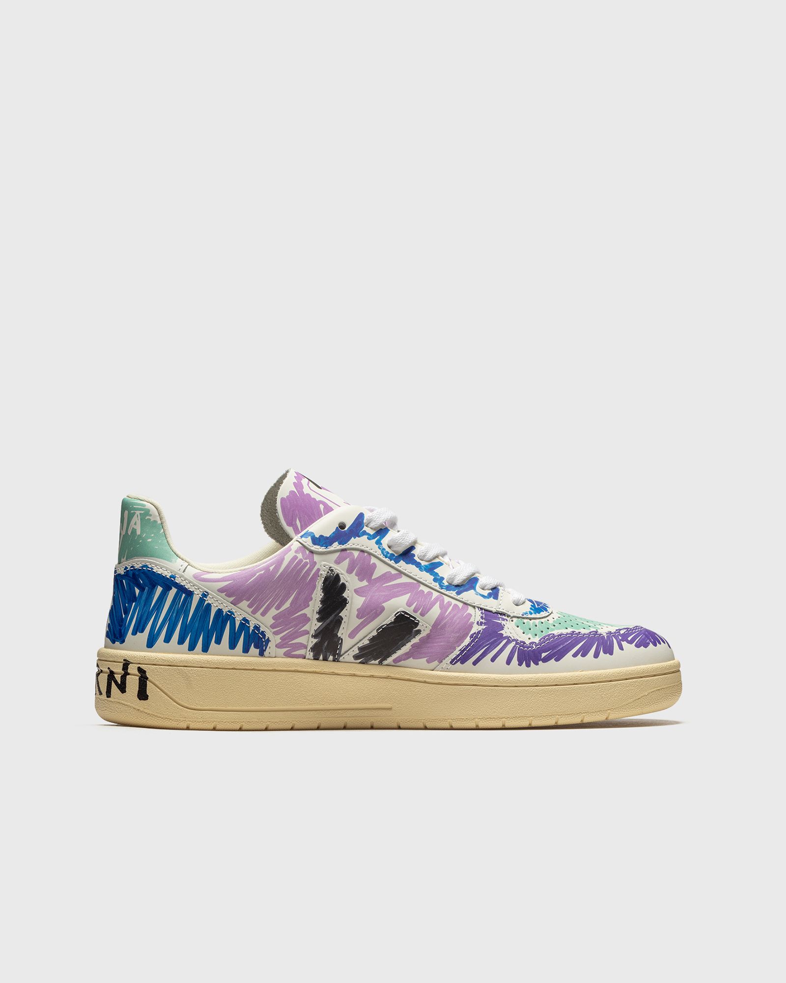 V-10 LEATHER VEJA x MARNI ORCHID BLACK