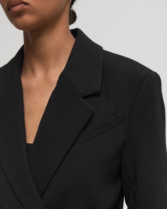 Ganni Bonded Crepe Blazer Black | BSTN Store