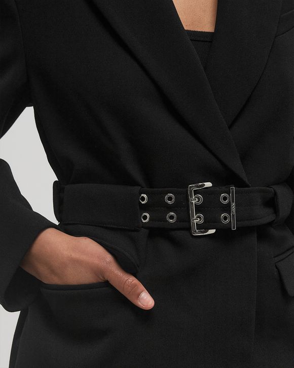 Ganni Bonded Crepe Blazer Black | BSTN Store