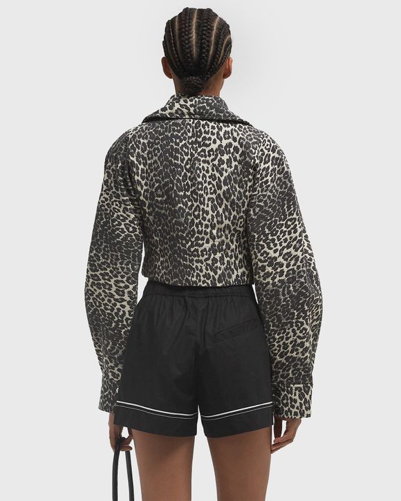 Cotton Tweed Curve Sleeve Short Jacket