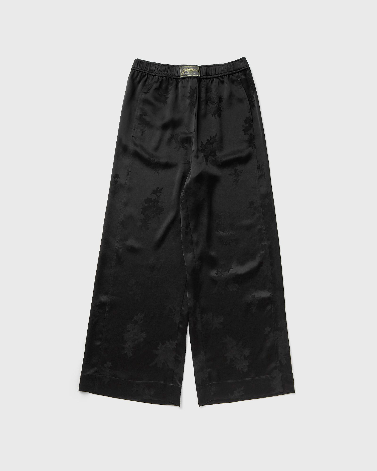 Fluid Satin Jacquard Elasticated Pants