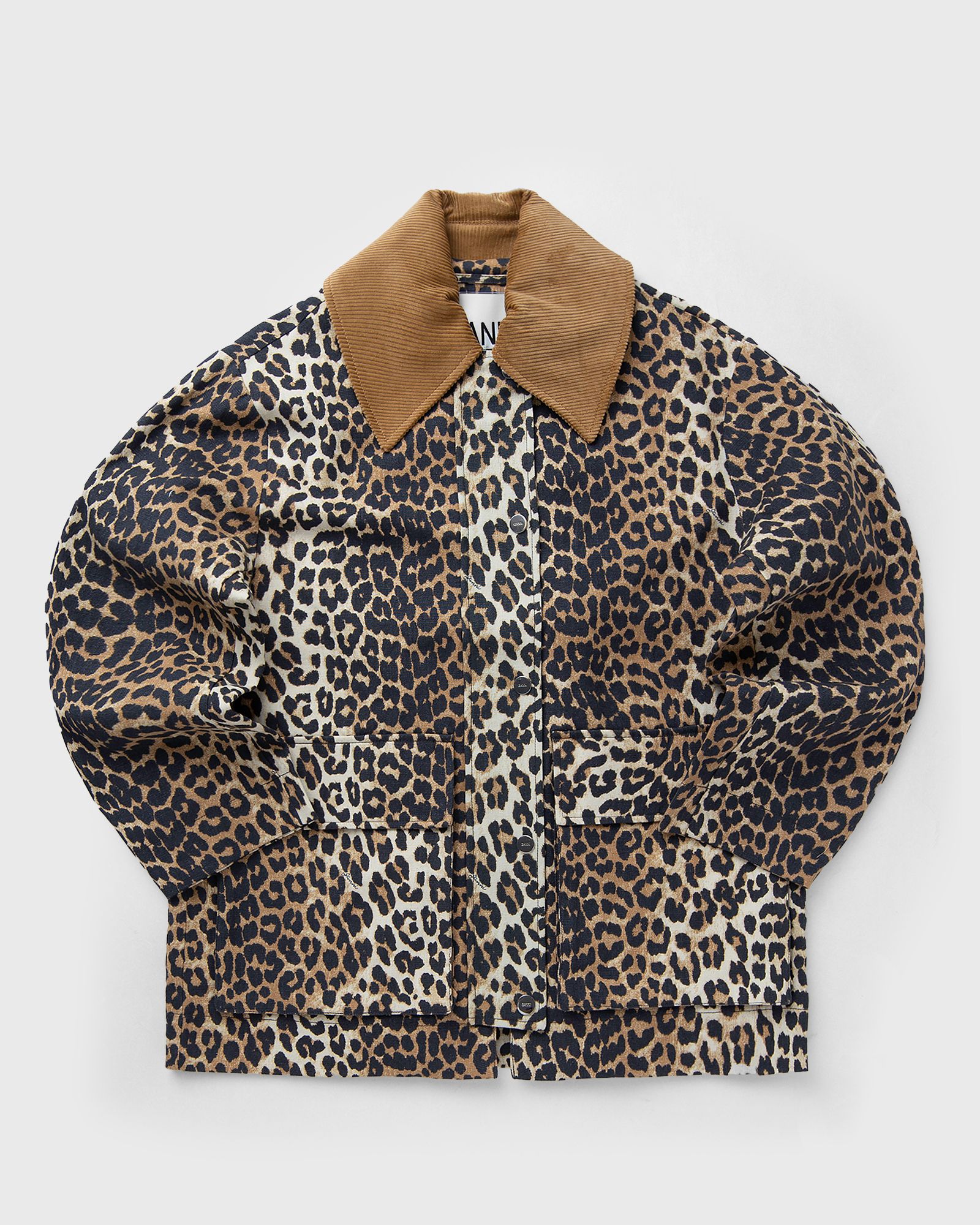 Printed Canvas Midi Jacket