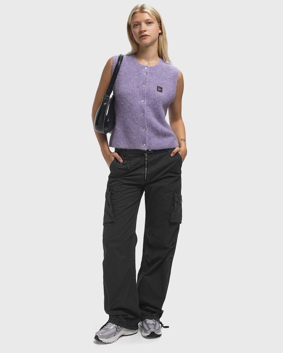 【関税＆送料込み】Ganni 'Cargo' Black Washed Cotton Twill Phantom Black Washed Twill Pants | GANNI US