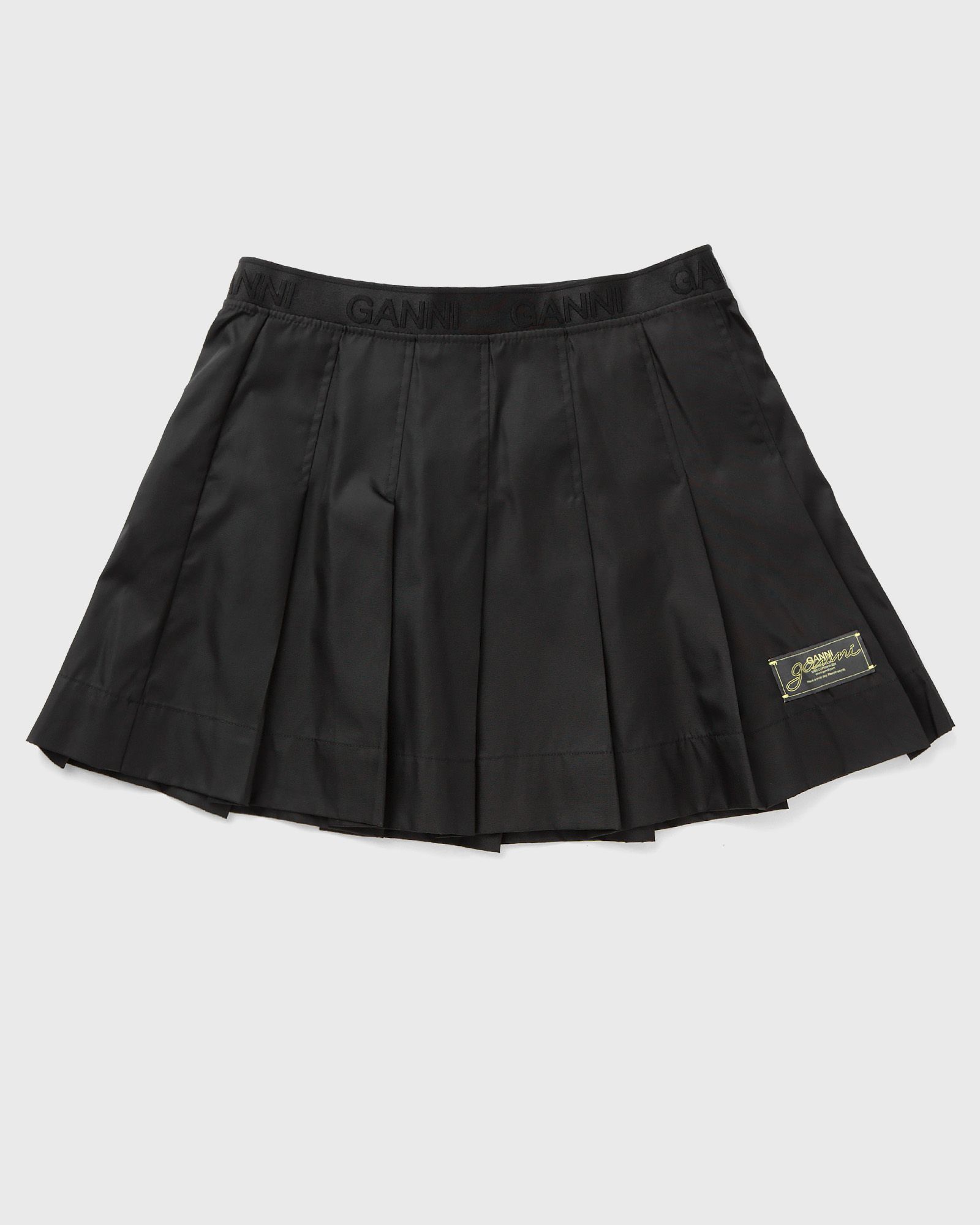 Duchesse Nylon Pleated Mini Skirt