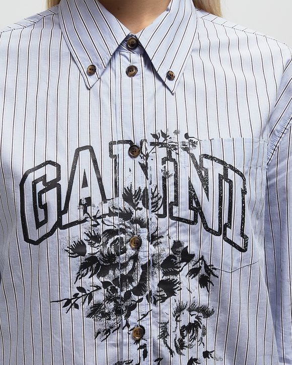 Stripe Cotton Oversized Shirt