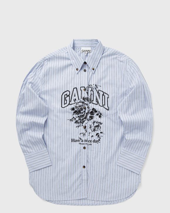 Stripe Cotton Oversized Shirt