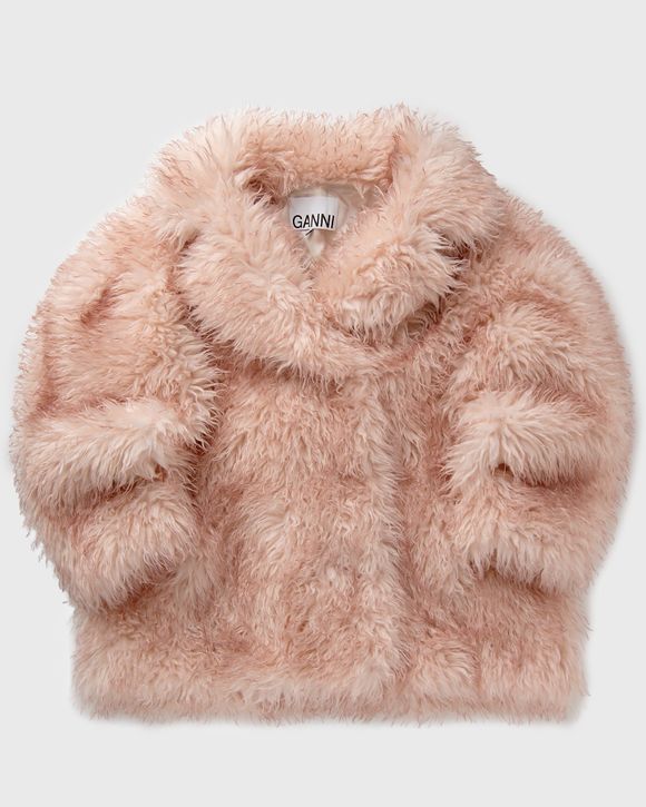 Long Pile Alternative Fur Midi Coat