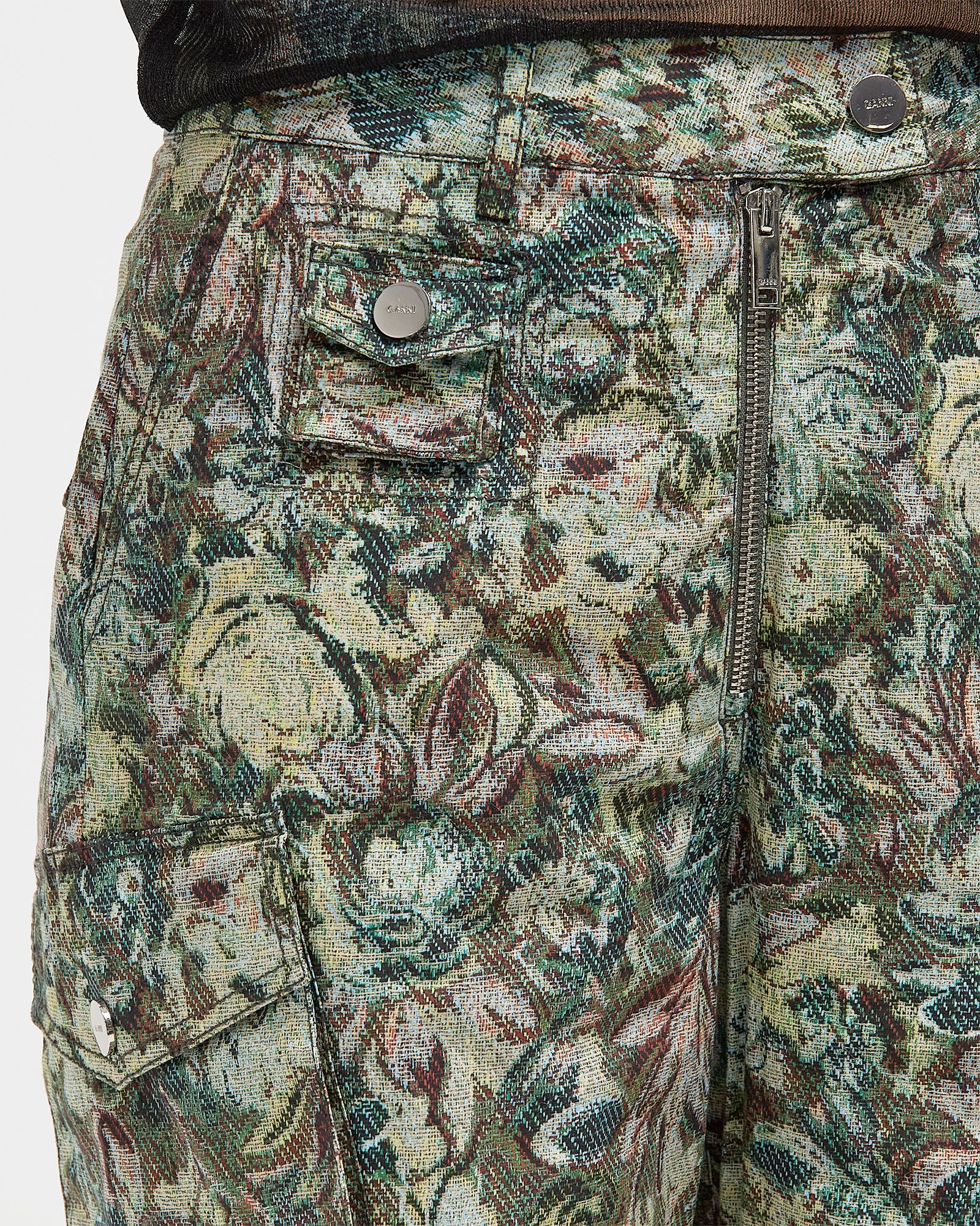 Printed Stretched Cotton Pants