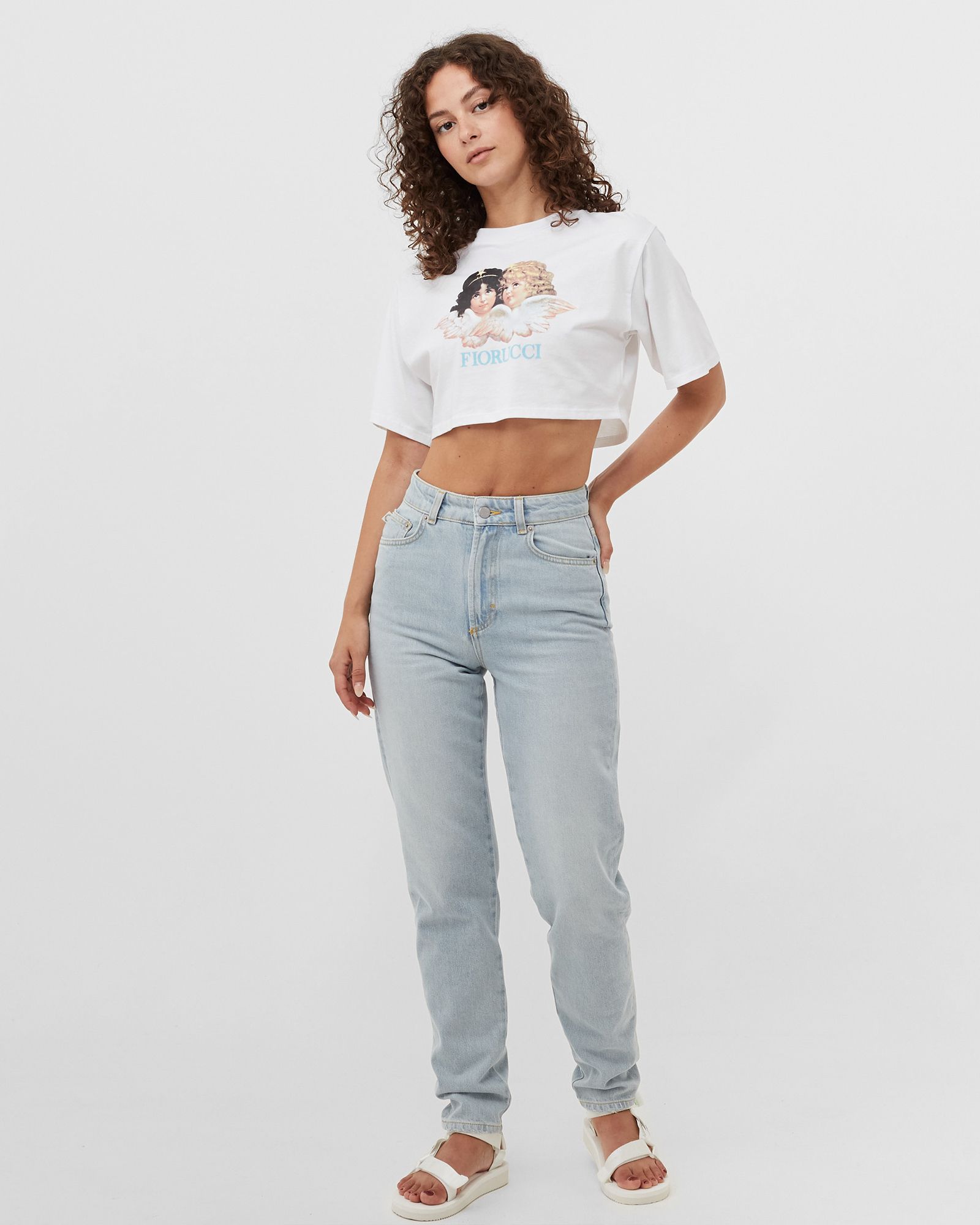 Vintage Angels Cropped Tee