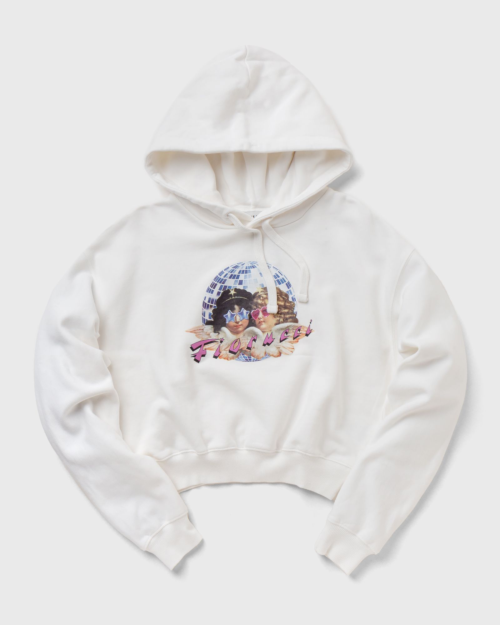 DISCO ANGELS CROPPED HOODIE