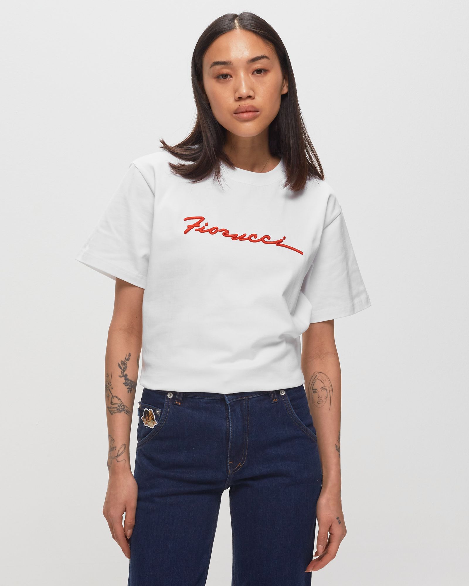Embroidered Squiggle Logo Relaxed tee