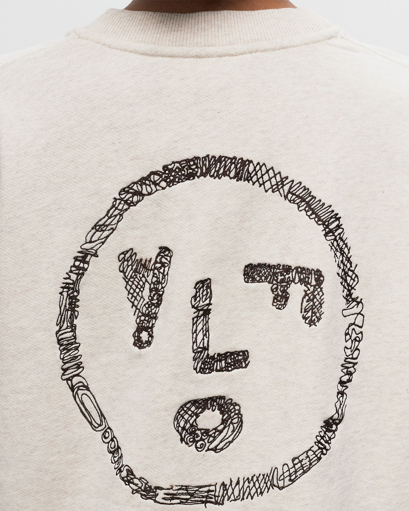 SCRIBBLE FACE CREW NECK
