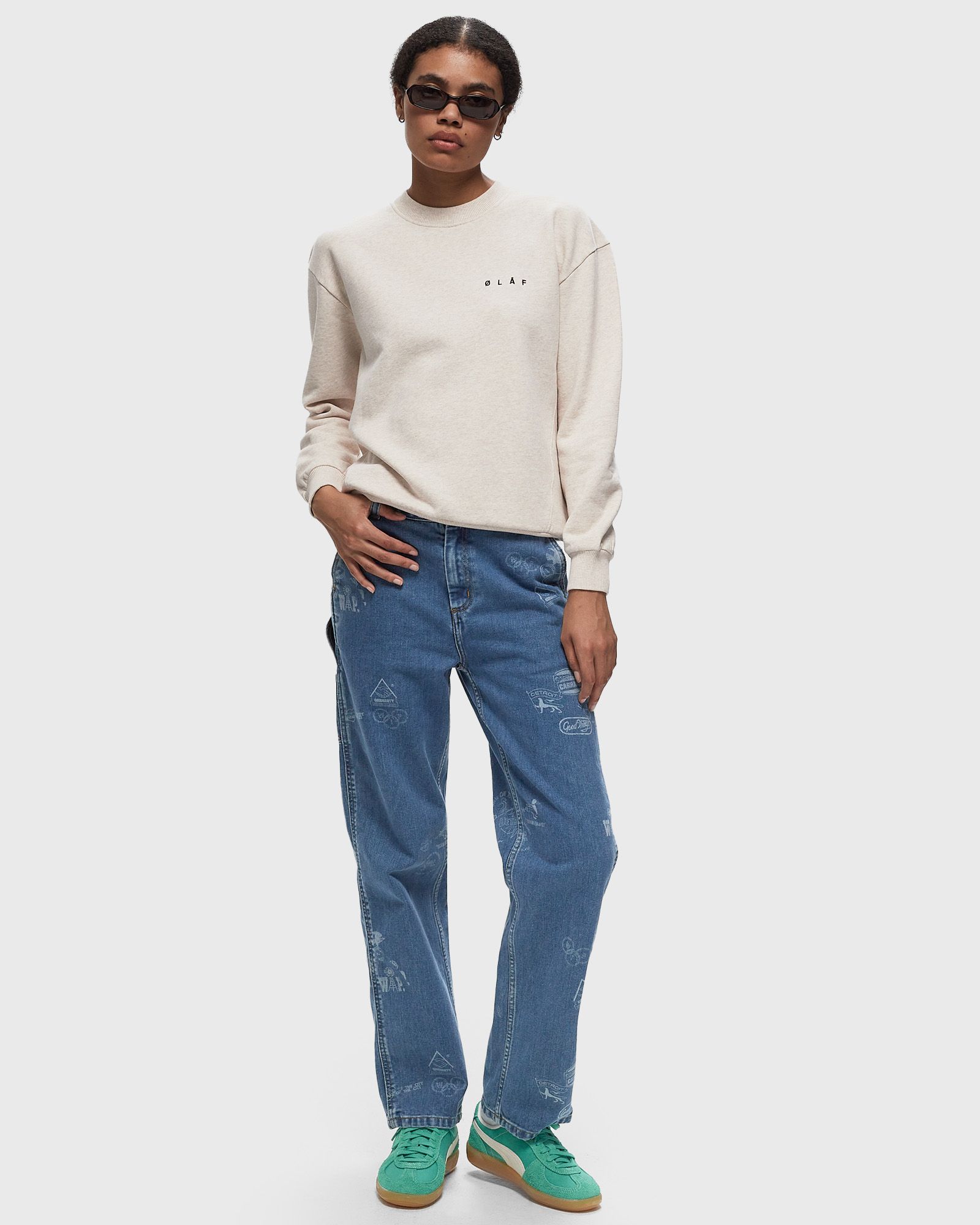 SCRIBBLE FACE CREW NECK