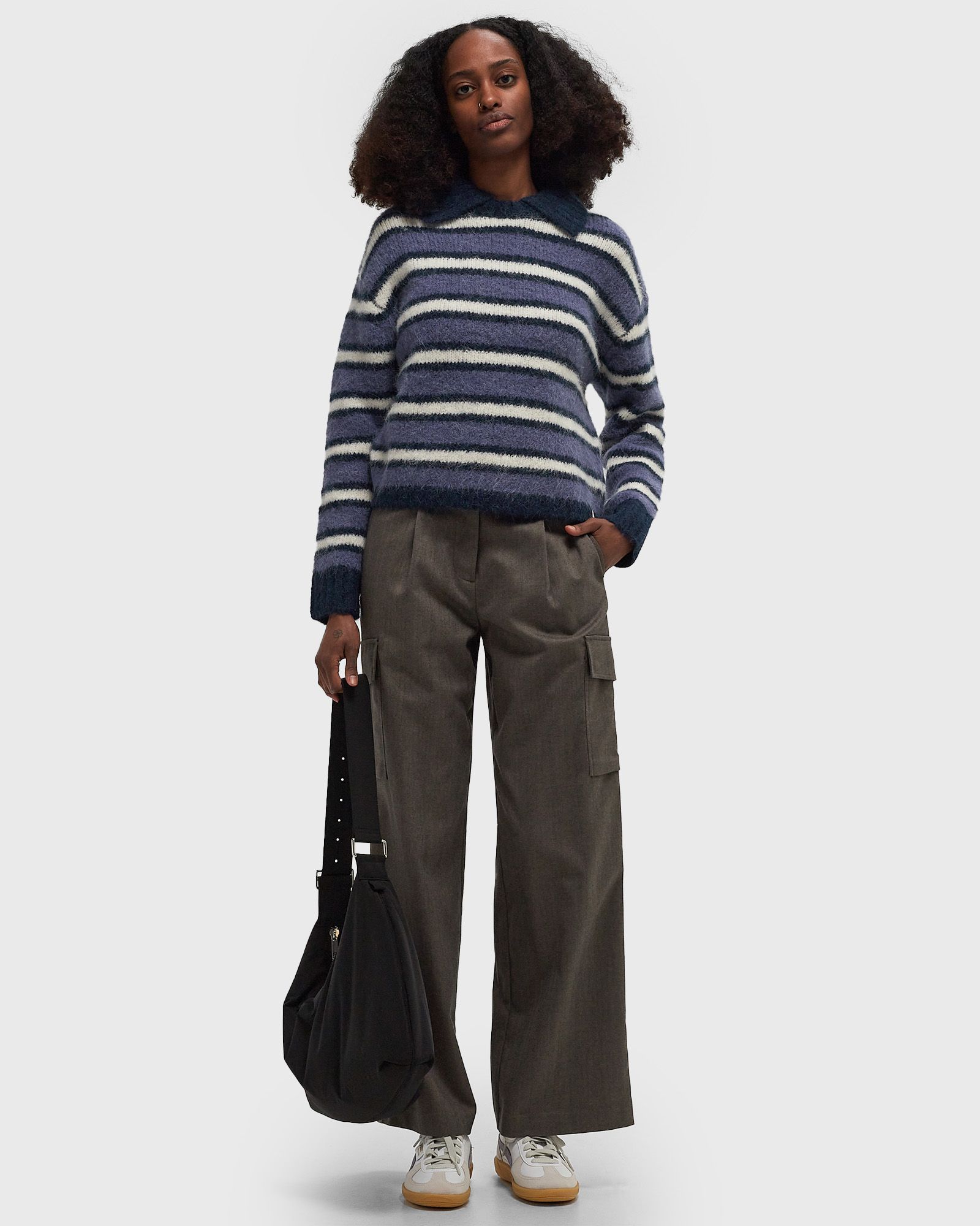 HERRINGBONE CARGO PANTS