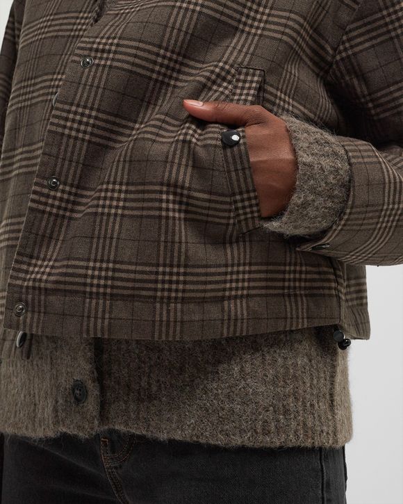 CHECK CROPPED JACKET