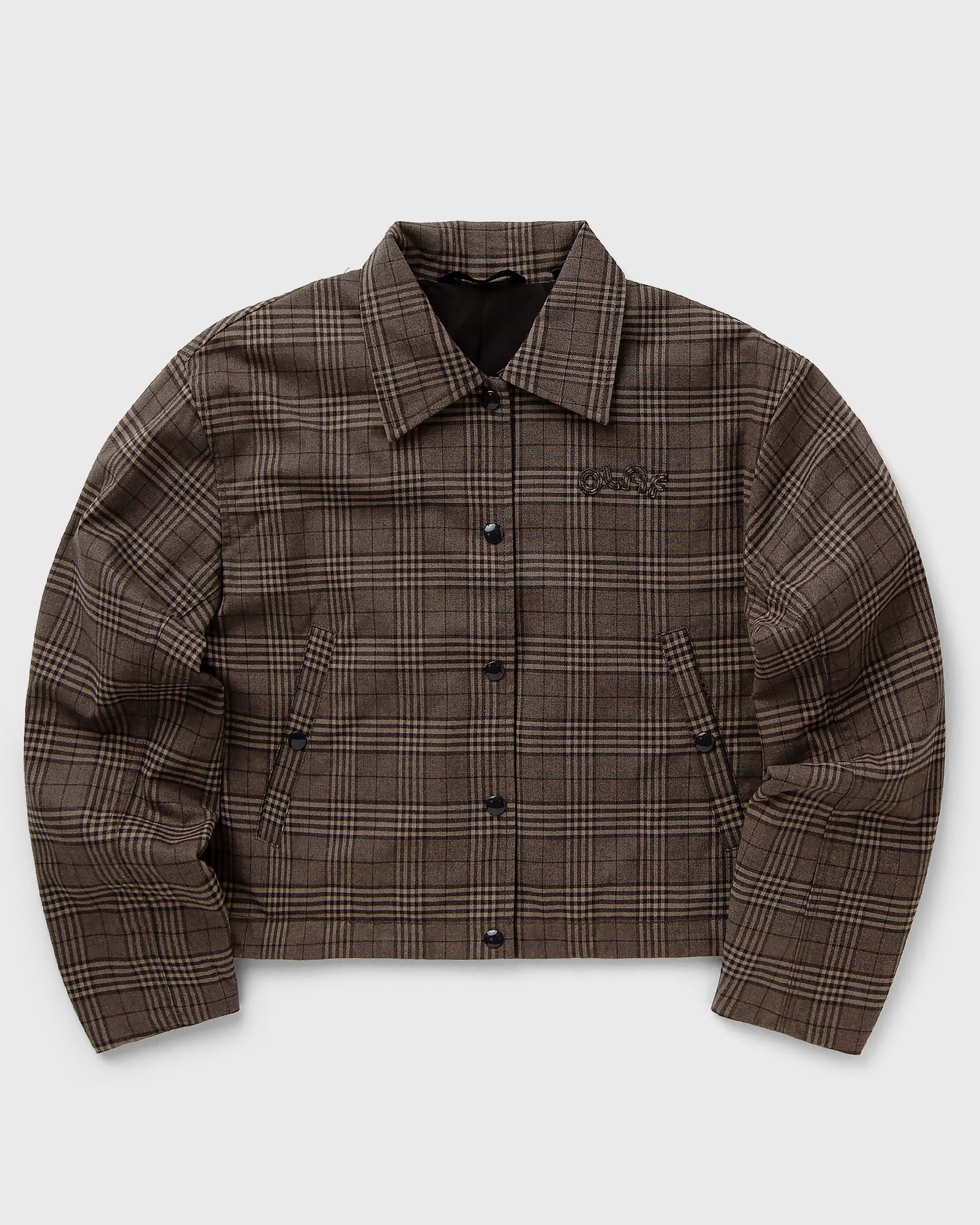 CHECK CROPPED JACKET