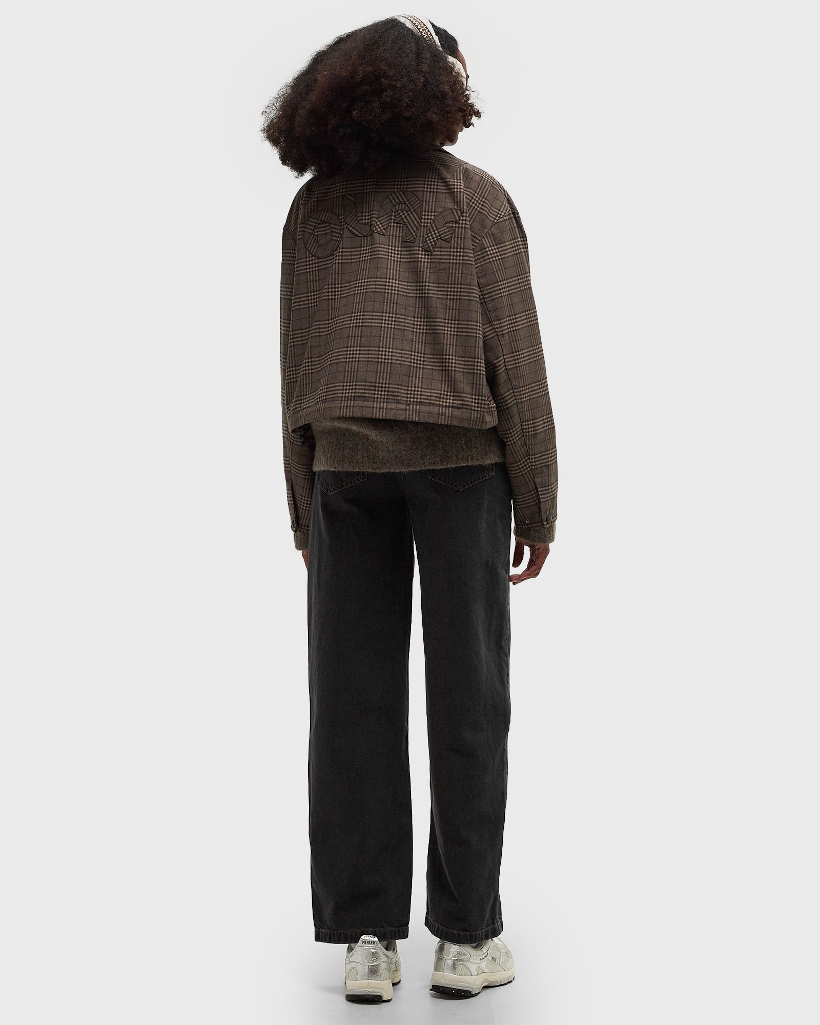 CHECK CROPPED JACKET