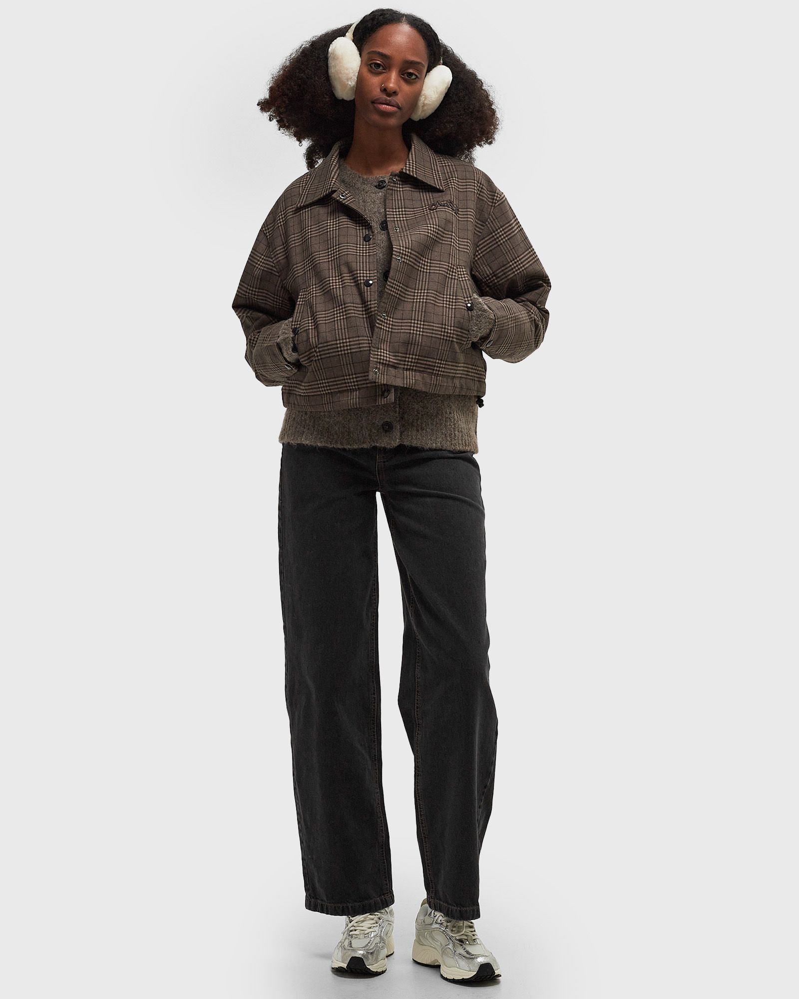 CHECK CROPPED JACKET