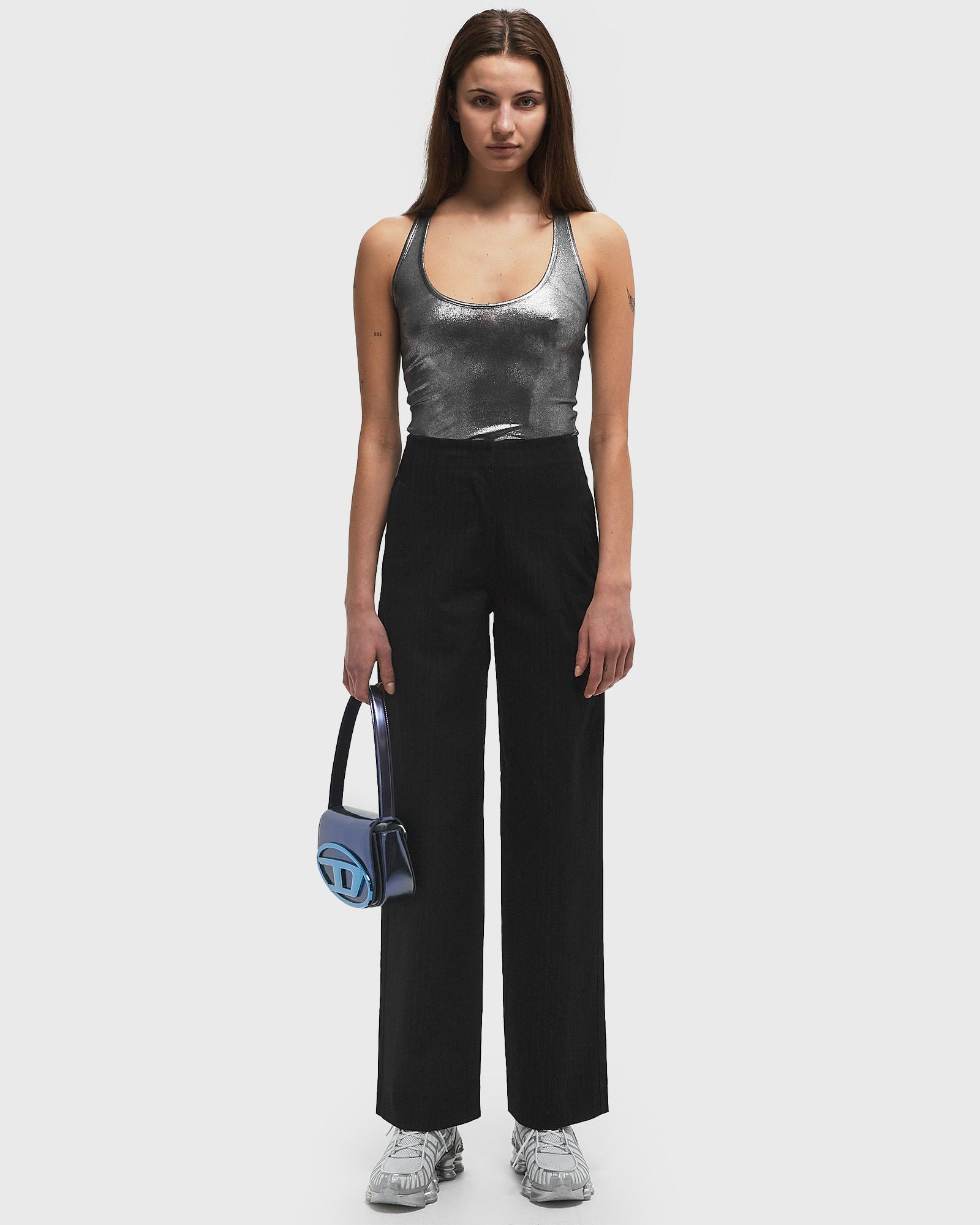 PINSTRIPE BARREL LEG PANT