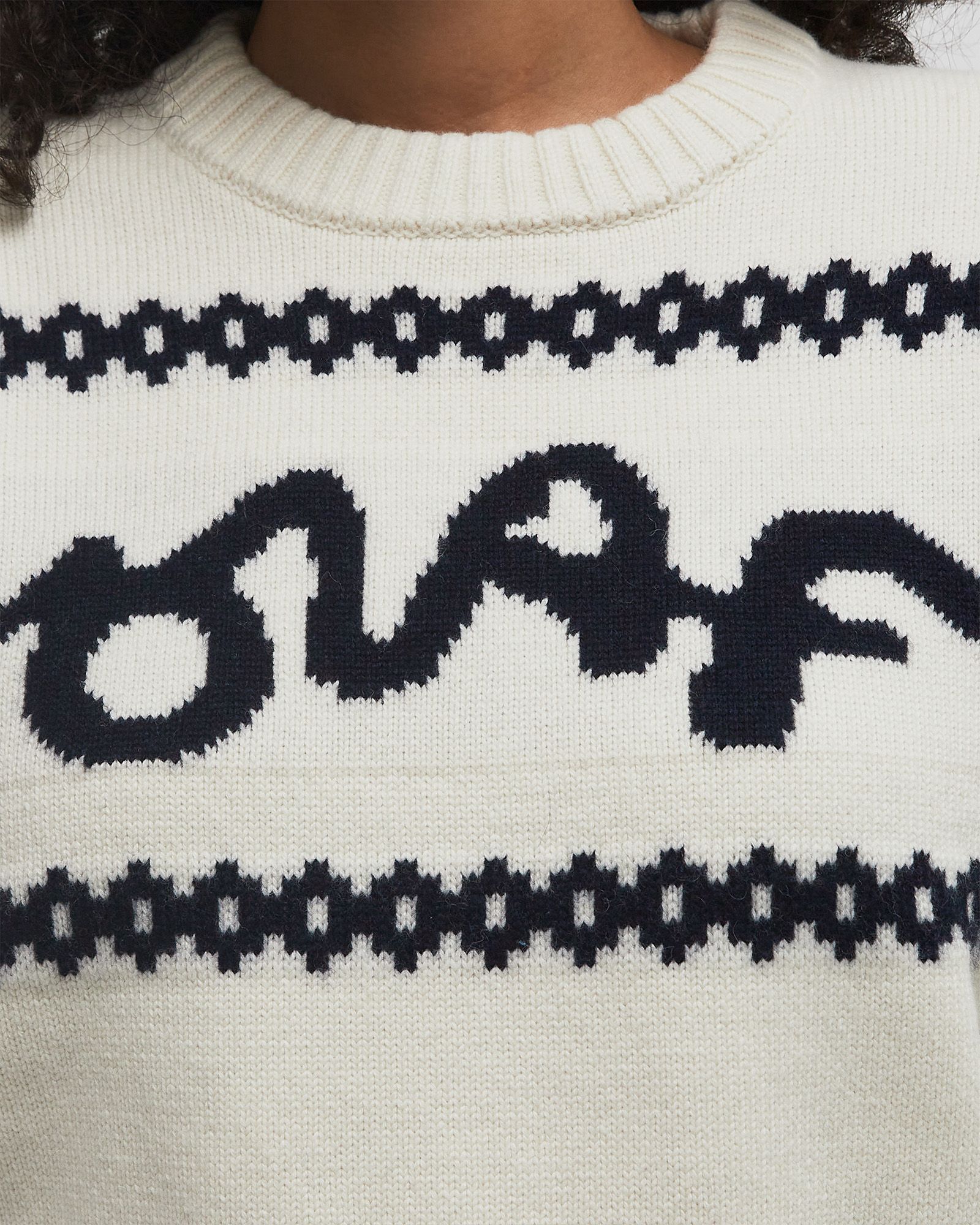 SIGNATURE JACQUARD CREWNECK KNIT